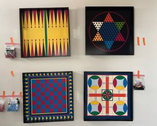 #25 $50Each,	$180 for 4   Set of 4 game trays or Each
	makes great wall décor 
