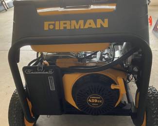 #61 $700	Firman generator 8.gal./30L   model 439cc OHV	
