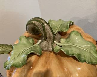 #69 - $120 - Fitz & Floyd pumpkin soup tureen 
