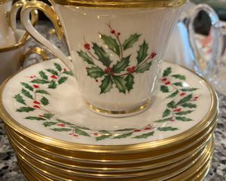 #70 $375 	Lenox Holiday set 
32 pieces + 1 bell
