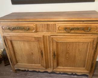 #17 $900 French oak Buffett 55wx19dx40h