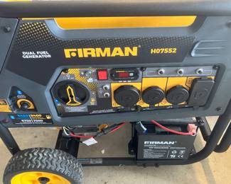 #61 $700	Firman generator 8.gal./30L   model 439cc OHV	
