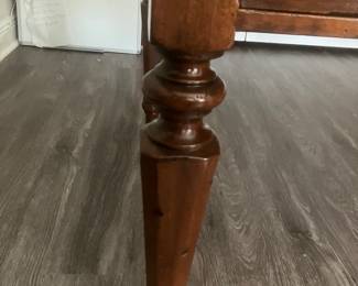 #32 $1,600Marchetti - Italy - Arnica writing desk 	
with inlaid Mother of Pearl 	
Solid wood desk 67wx37dx32h	