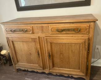 #17 $900 French oak Buffett 55wx19dx40h
