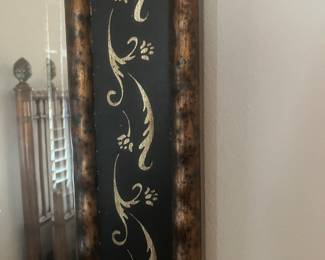 #47 $100	Bamboo frame mirror 32wx33h