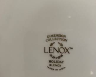 #70 $375 	Lenox Holiday set 
32 pieces + 1 bell
