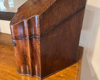 #17B $100  Antique knife wood box