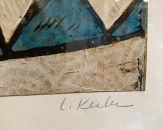 #13 $150 	Art Habor Hop 1  14/200 signed L Kesler 36wx44h	