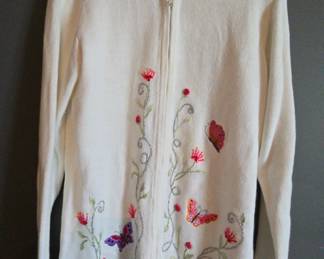 Embroidered Spring Sweater HSN