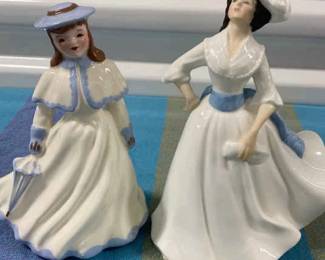 Set Of 2 Lady Figurines Royal Doulton Margaret and