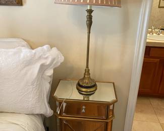 Vintage Lamps, Mirror Nightstands