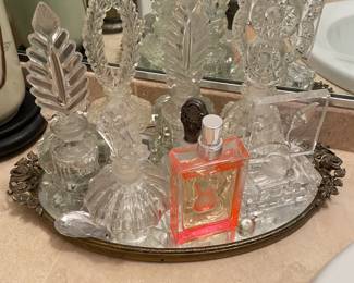 Vintage Glass Perfume Bottles