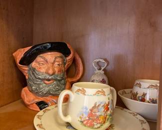 Toby Jug, Peter Rabbit Cup and Plate