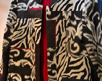 Black and white blazer 