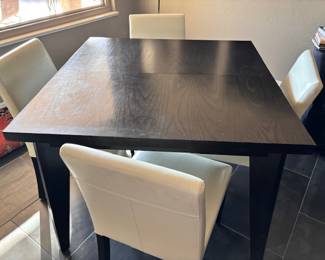 Wood dining table with 4 chairs 