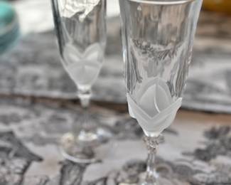 Pair of champagne glasses 