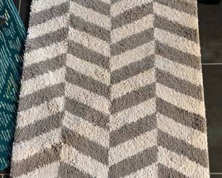 Striped small area rug 