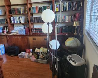 4 globe floor lamp, shredders