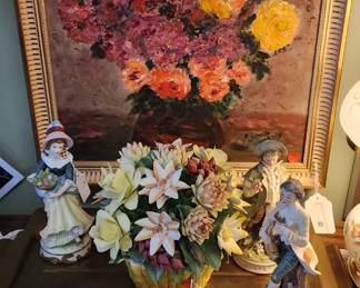 Belleek Claddagh Salt & Pepper and Small Platter