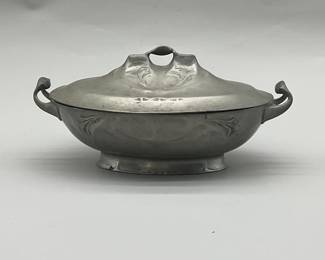 Antique pewter tureen