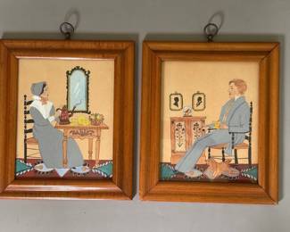 Folk Art Watercolor, Joseph H. Davis