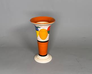 Clarice Cliff Stiel Melon Pattern Vase
