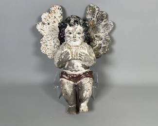 Antique Carved Angel