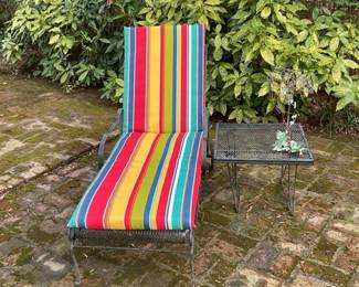 Wrought Iron Chaise lounge