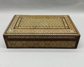 India Anglo Inlay Jewelry or Work Box