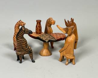 African Carved Animals