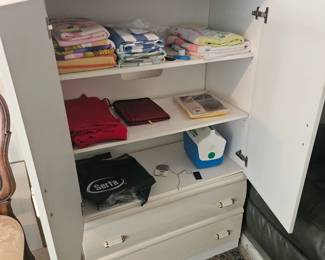 Opened tall dresser , matches long dresser upstairs bedroom . $150 both