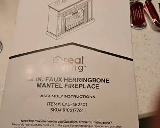 New faux fireplace  $200