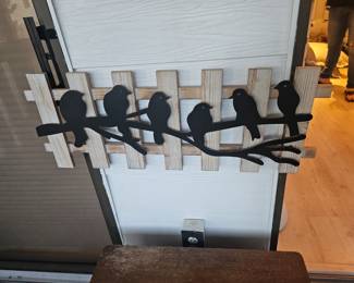 Wooden bird decor $10