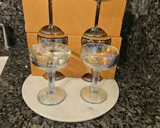 Set of 6 new champagne glasses $10
