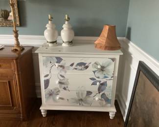 Decorated white chest