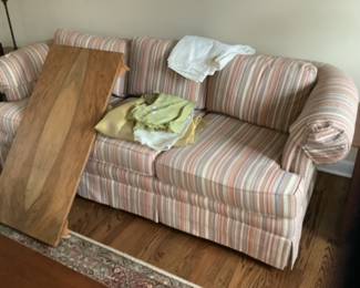 Striped sofa