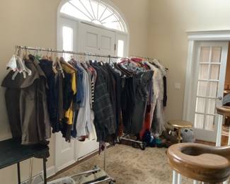 Lots of men’s and women’s clothing