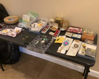 A lot of costume jewelry