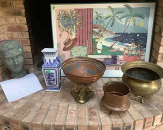 Brass and copper pots