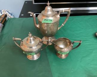 Alvin Sterling tea service