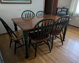 Farmhouse table and chairs