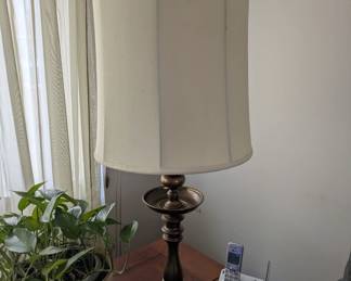 Heavy brass lamp
