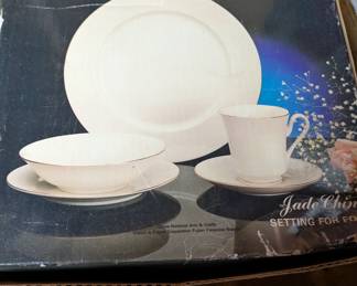 Jade china 20 piece dinner set