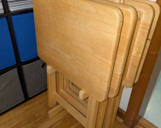 TV trays with stand