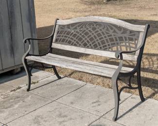 Cast iron bench