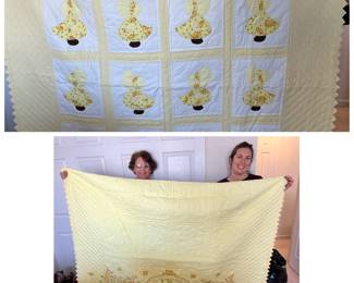 Front and back of quilt