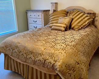 Mattress and box springs not included.