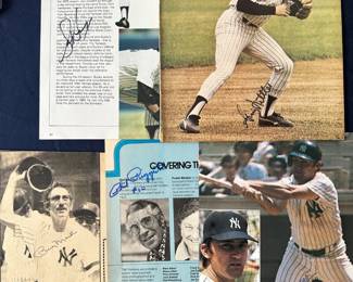 Yankees Autograph Lot
