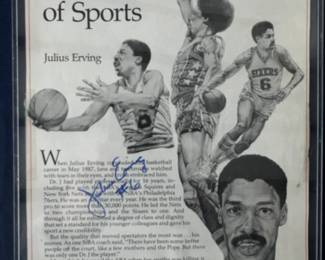 Julius Erving Autograph