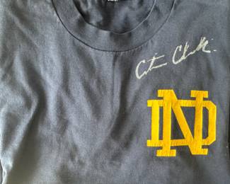 Caitlin Clark Autographed Notre Dame T-Shirt